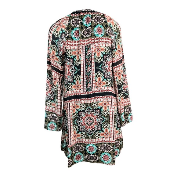 Xhilaration Boho  Dress Size Medium
Beautiful black coral floral print relaxed - Picture 4 of 14